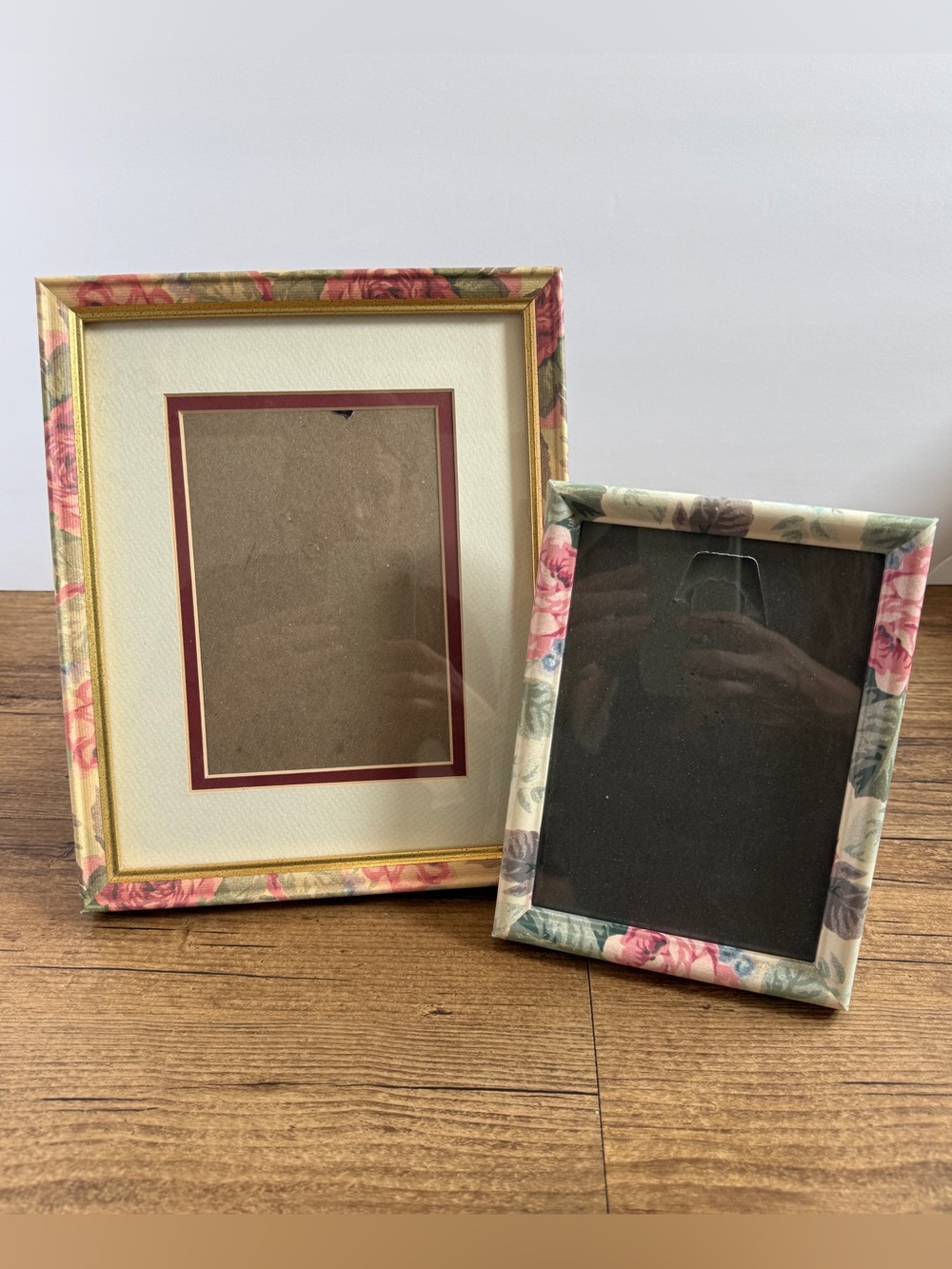 Vintage Grandmillenial Floral Frames Set of 2 Cottagecore